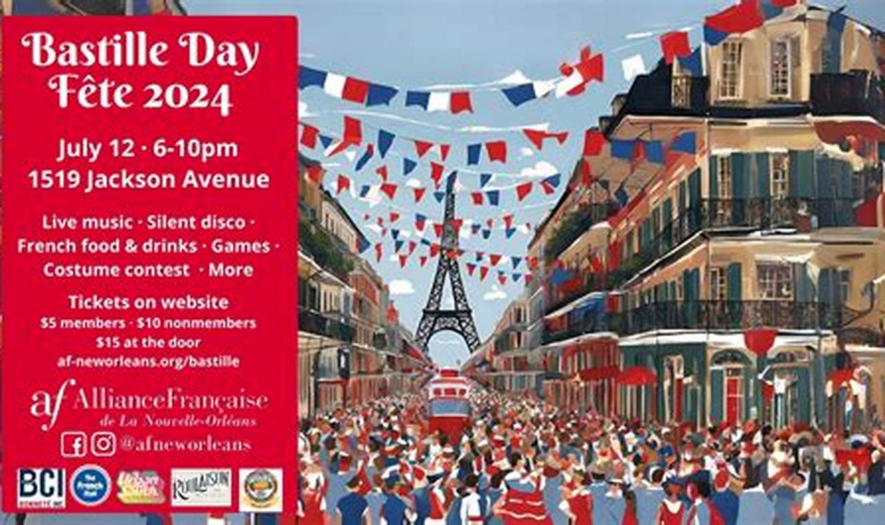 Celebrate Bastille Day Festival New Orleans 2024! Hubbastille: Explore the Fusion of Culture, Music & Creativity Celebrate Bastille Day Festival New Orleans 2024! | Hubbastille: Explore the Fusion of Culture, Music & Creativity