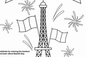 Free Bastille Day Colouring Pages: Fun &amp; Educational! | Hubbastille: Explore the Fusion of Culture, Music & Creativity