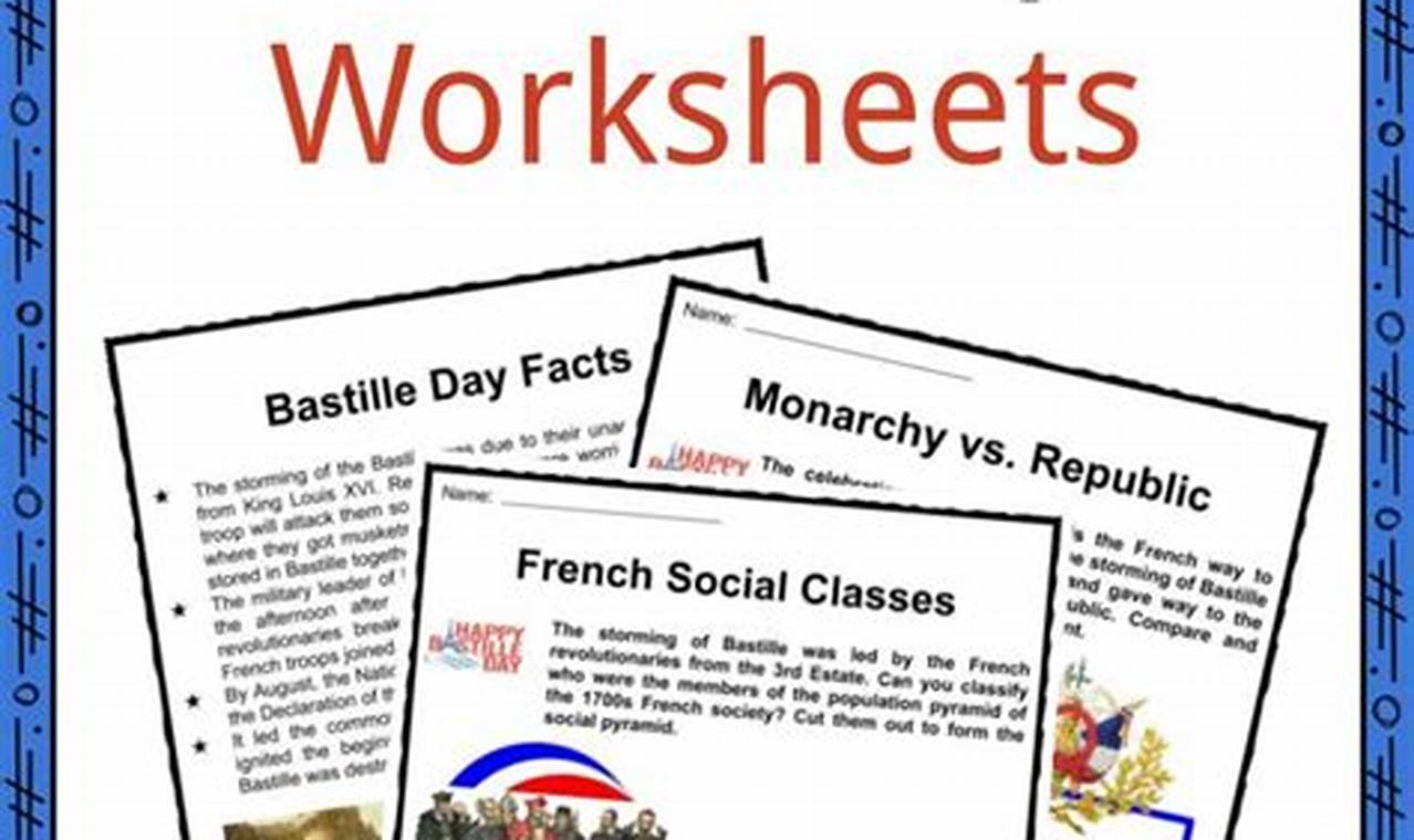 Free Bastille Day Printable Worksheets: Fun &amp; Educational | Hubbastille: Explore the Fusion of Culture, Music & Creativity